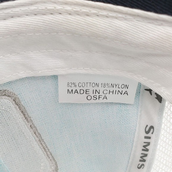 Simms Fishing‎ Products Patch Logo Snapback Adjustable Teal Blue Mesh Hat Cap - Picture 8 of 8